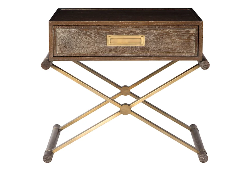 Lafayette by Thom Filicia Home Side Table Nightstand by Vanguard Furniture at Esprit Decor Home Furnishings